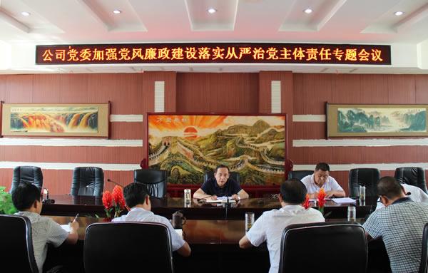 隴運(yùn)集團(tuán)公司黨委召開加強(qiáng)黨風(fēng)廉政建設(shè)，全面從嚴(yán)治黨落實(shí)主體責(zé)任專題會(huì)議