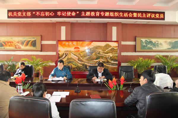 隴運(yùn)集團(tuán)公司機(jī)關(guān)黨支部召開“不忘初心、牢記使命”主題教育專題組織生活會(huì)和民主評(píng)議黨員會(huì)